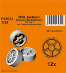 M36 Jackson Detailed Roadwheels 1/35 (12 pcs.) / for Tamiya and other kits