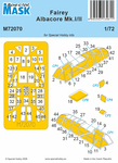 Fairey Albacore Mk.I/II MASK 1/72